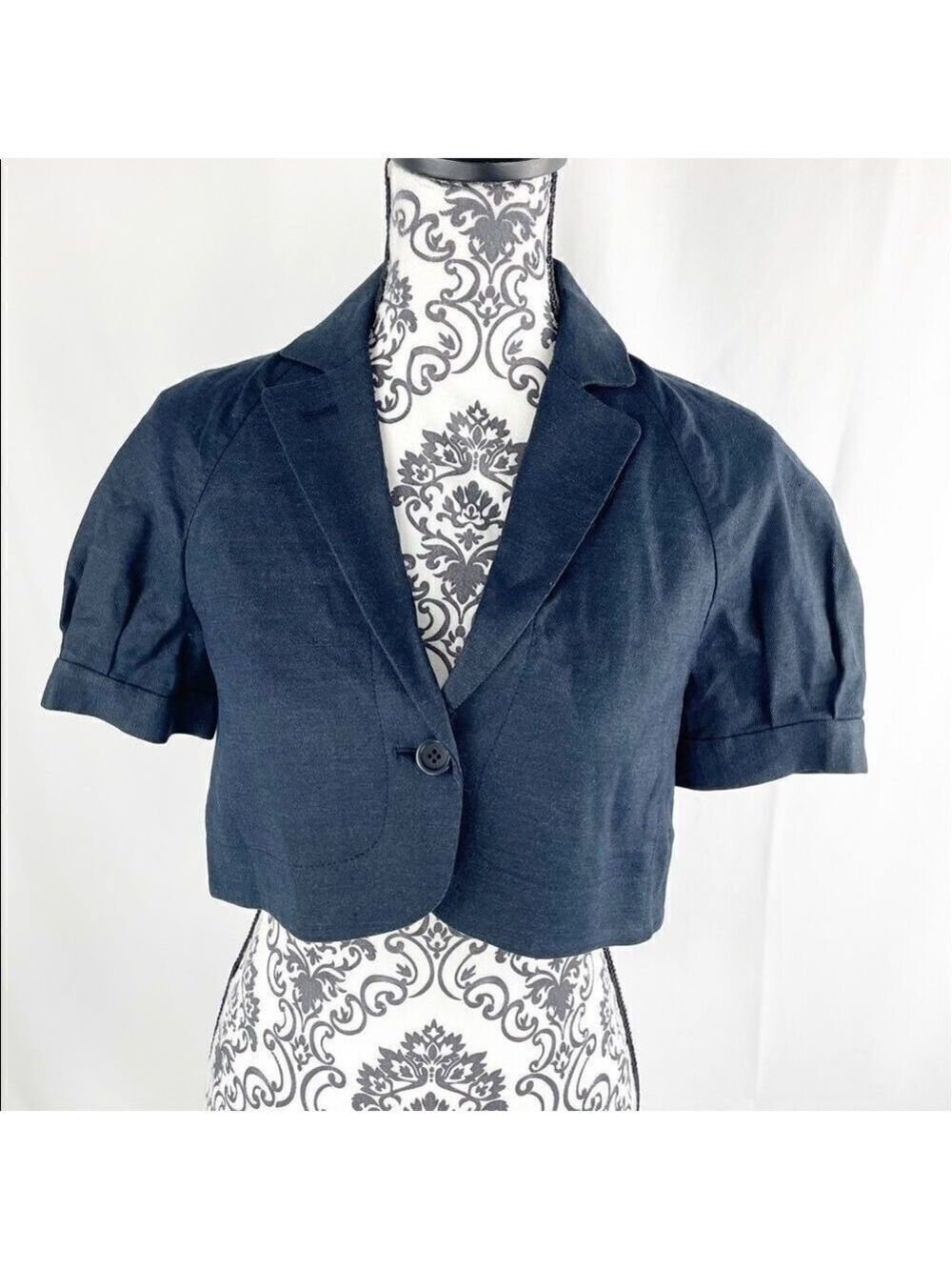 Theory Claude Cropped Linen Silk Jacket‎
